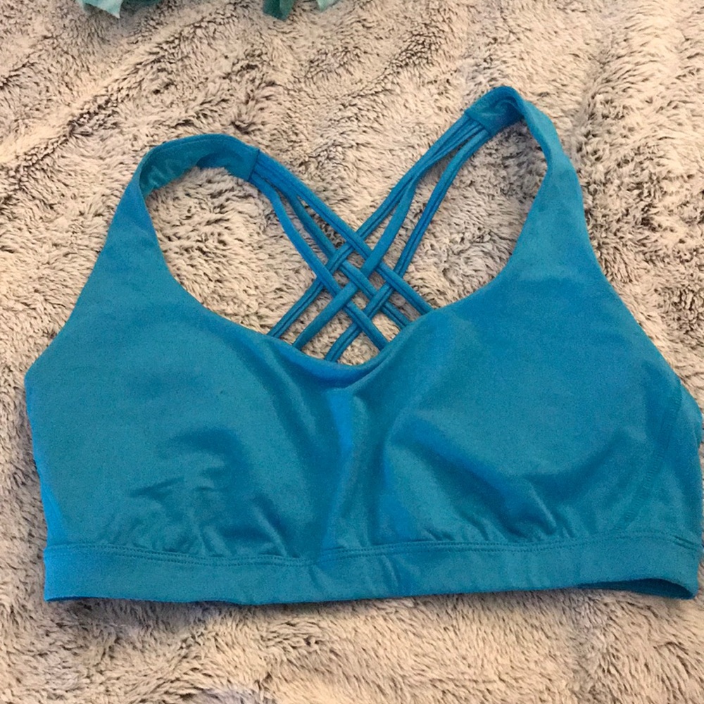 Blue size M Victoria’s Secret strapping sports bra